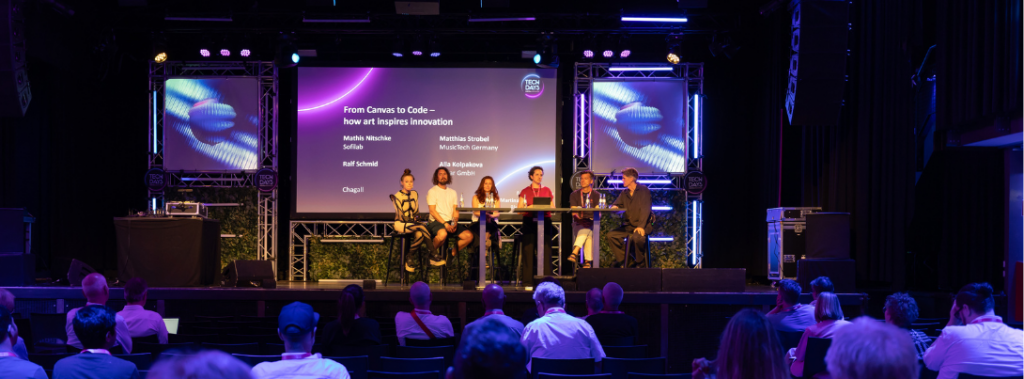 PANEL from Canvas To Code, Blended Art Space @ TechDays. Photo by Lehmeyer